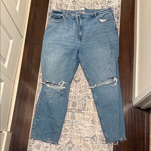 Abercrombie & Fitch Light Wash The 90s Straight Jeans